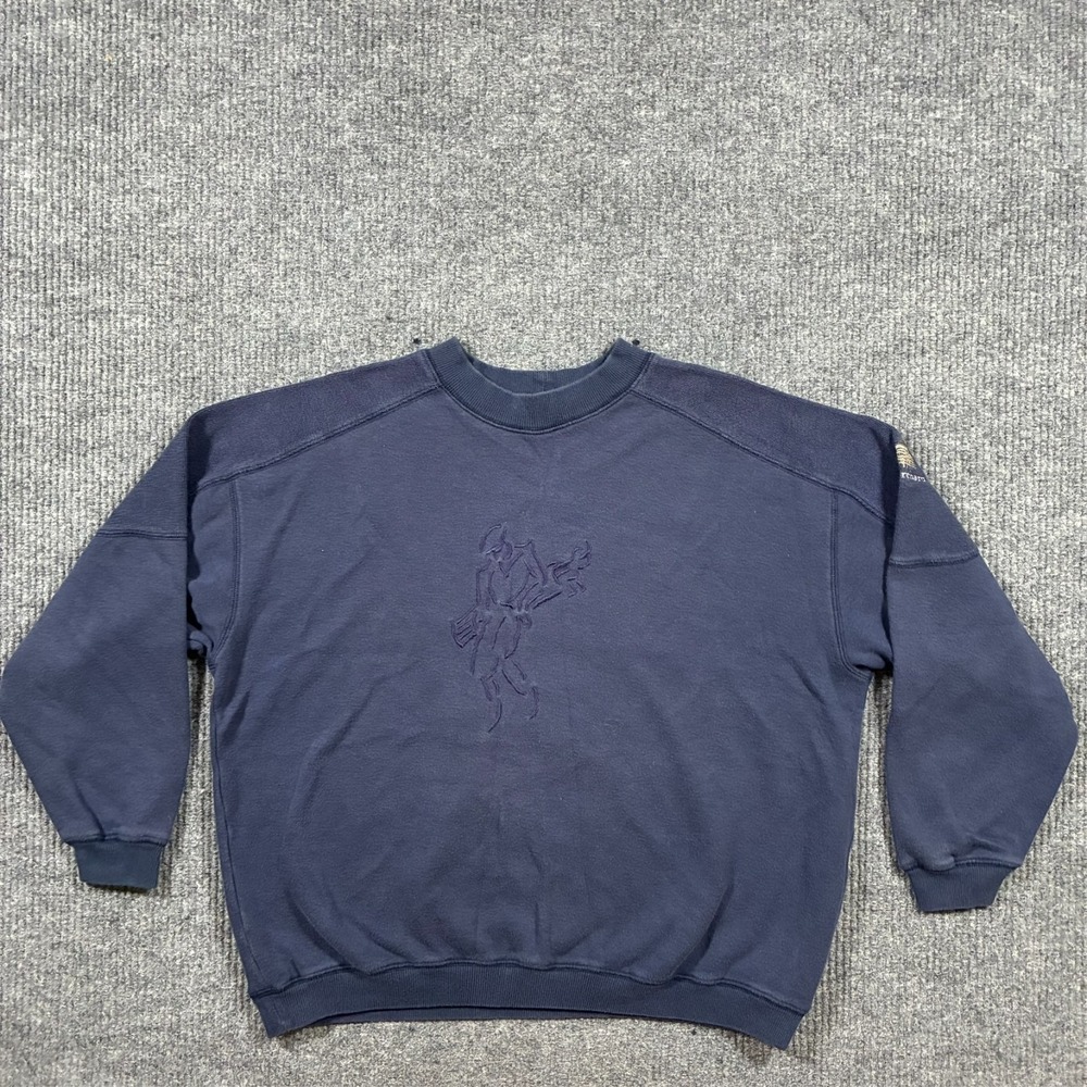 Vintage Ashworth Mens Sweatshirt Size‎ L USA Made Embroidered Golfer Crewneck